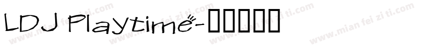 LDJ Playtime字体转换
